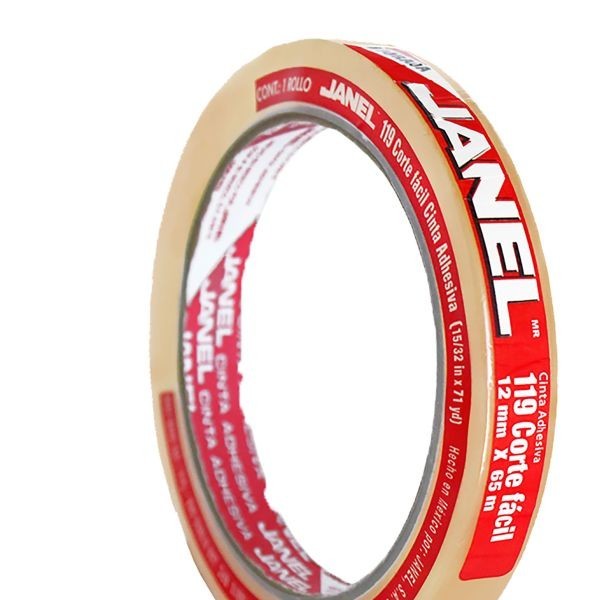 CINTA ADHESIVA CORTA FACIL 119 12X65 TRANSP. C72